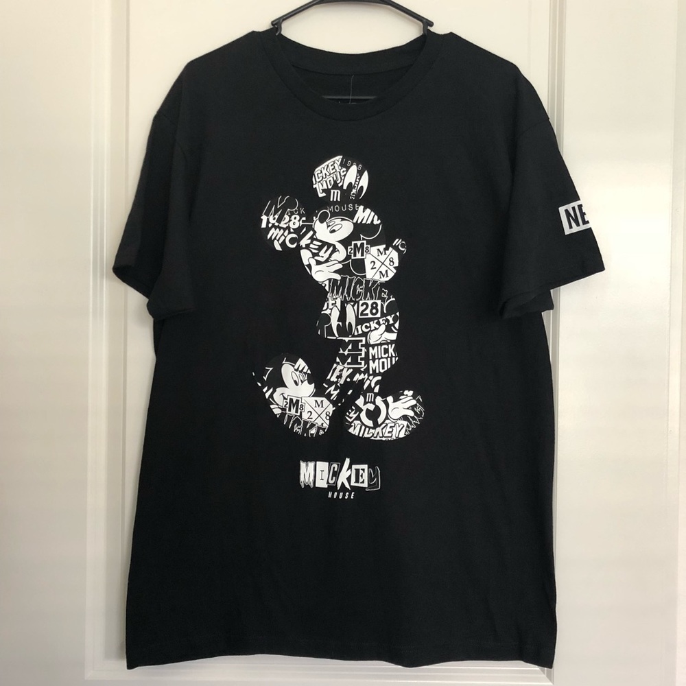 Neff Disney Mickey Mouse T-Shirt Black Sz Large